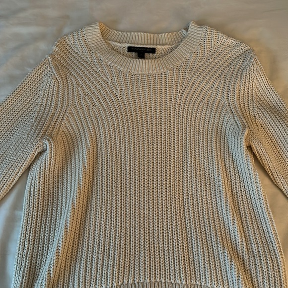 Banana Republic Factory Marled Pullover Sweater, snow day color. Size small - Picture 2 of 4